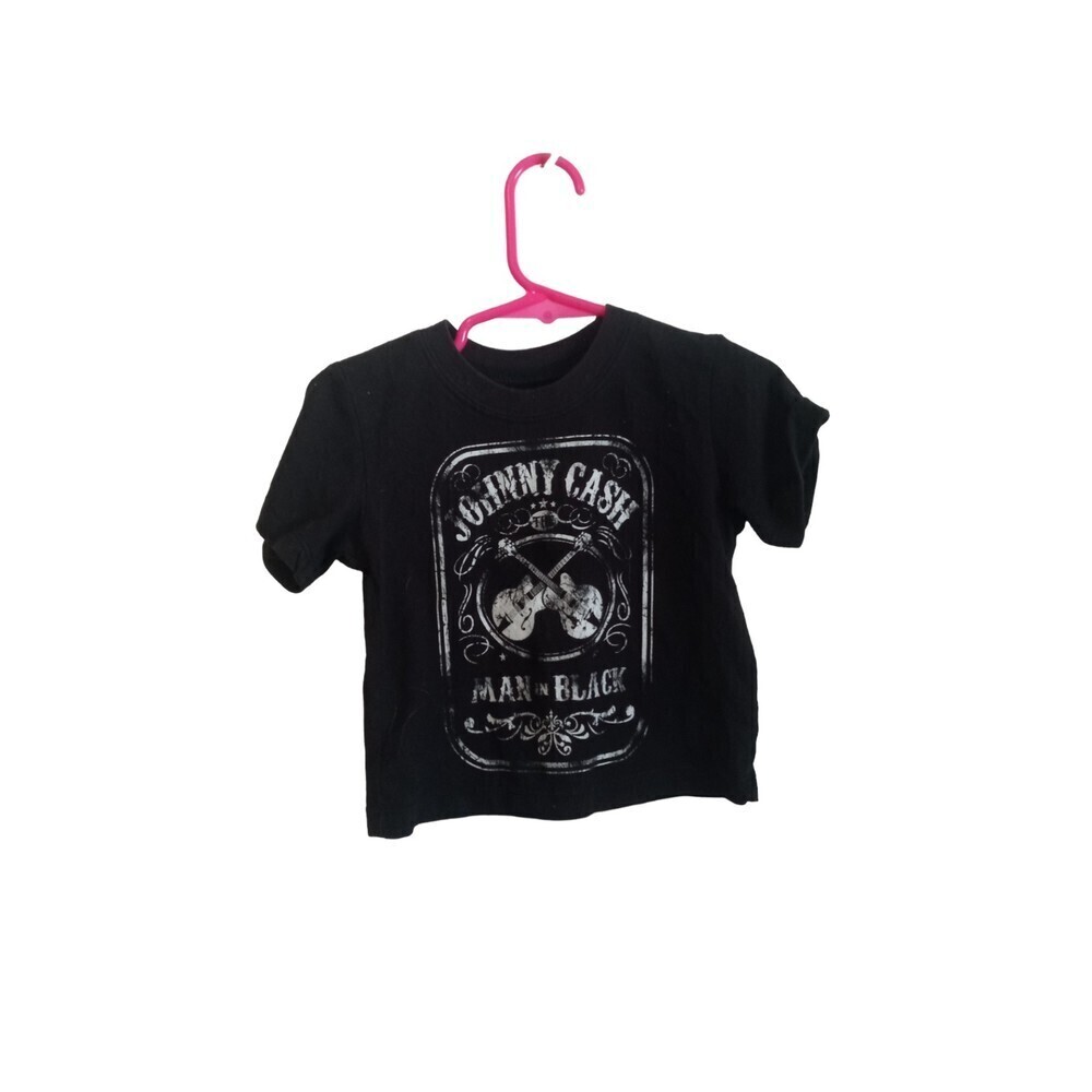 Toddler Black Johnny Cash‎ Tee